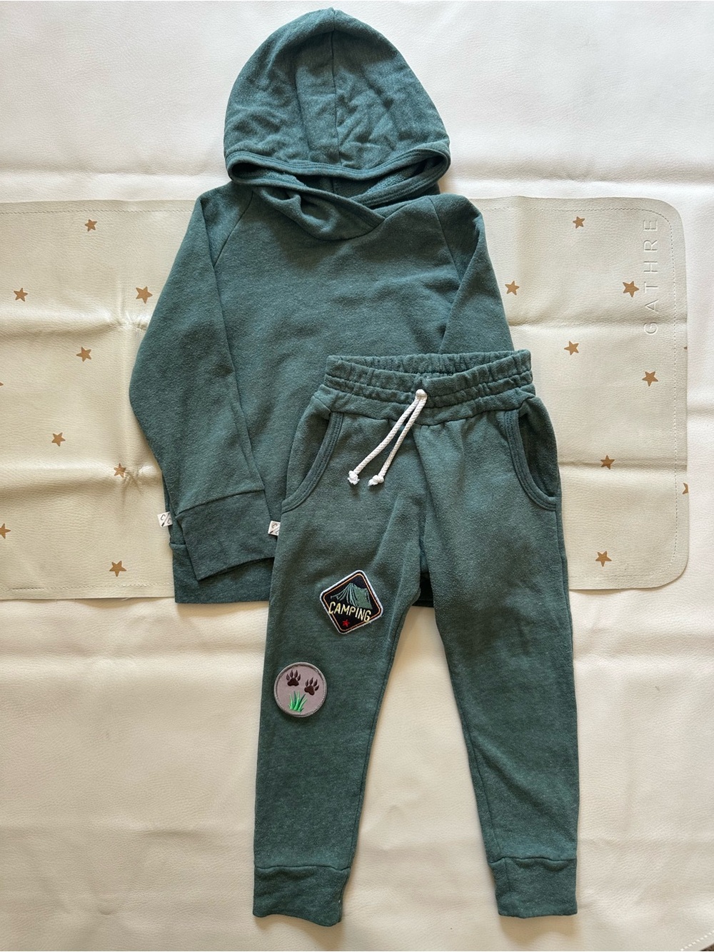 4t Childhoods Clothing Pine Green Hoodie & Jogger Set